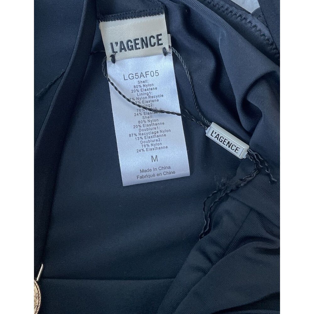 New L'agence L112172 Black Remi Solid Basic Linge… - image 7